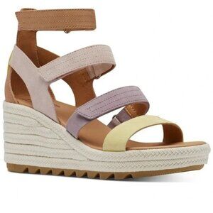 Sorel Cameron Multicolor Espadrille Wedge Sandal’s Women’s Size 7